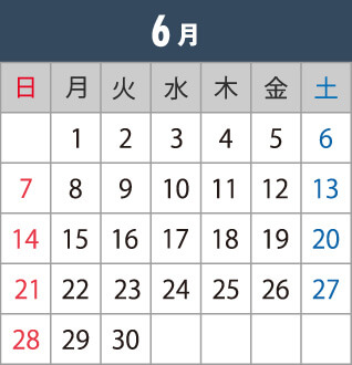 202606のカレンダー