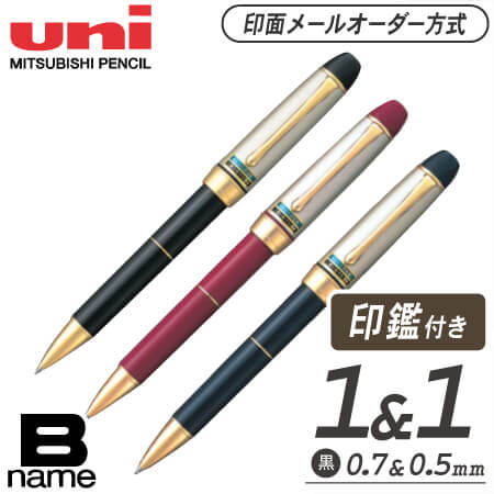 印鑑付きボールペン ダブル Ｂ ｎａｍｅ SHW-3051(メールオーダー式）の画像