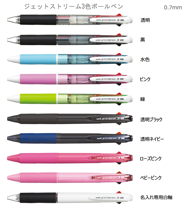 ジェットストリーム　0.7ｍｍ　3色ボールペン 縮小画像2