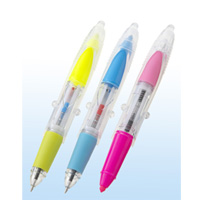 サーカスペン（蛍光ペン+3色ボールペン）の画像