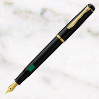 ペリカン　クラシック　万年筆　黒　24金プレートスチールペン先の画像