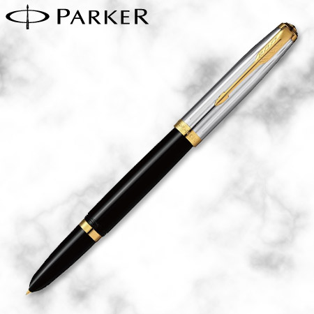 パーカー　パーカー51　MH　ブラックGT　万年筆　ステンレスペン先の画像