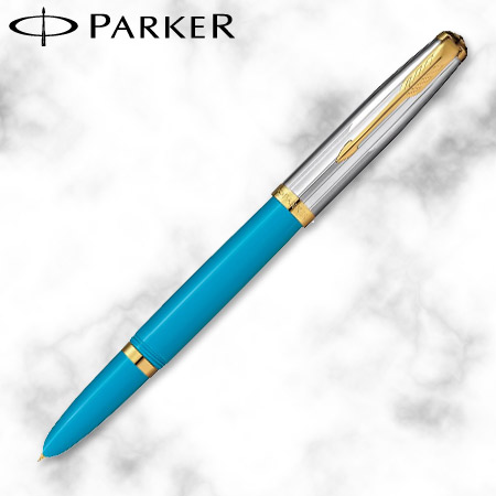 パーカー　パーカー51　MH　ターコイズGT　万年筆　ステンレスペン先の画像